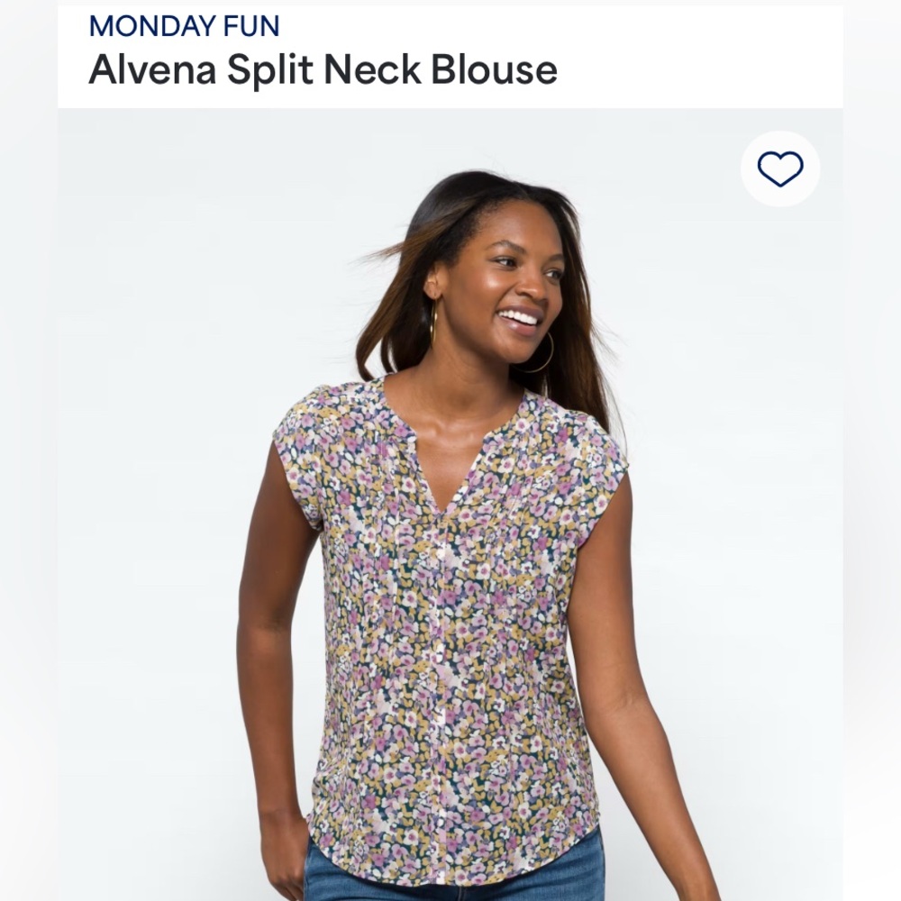 Alvena Split Neck Blouse - Stitch Fix